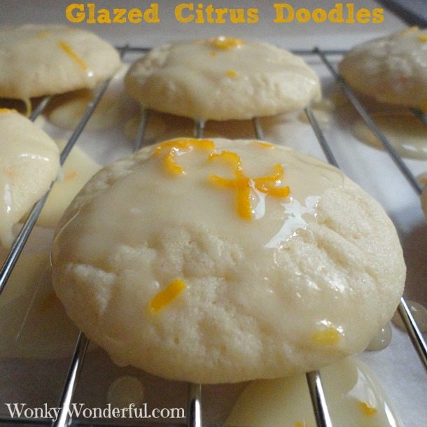 Glazed Citrus Doodle Cookies