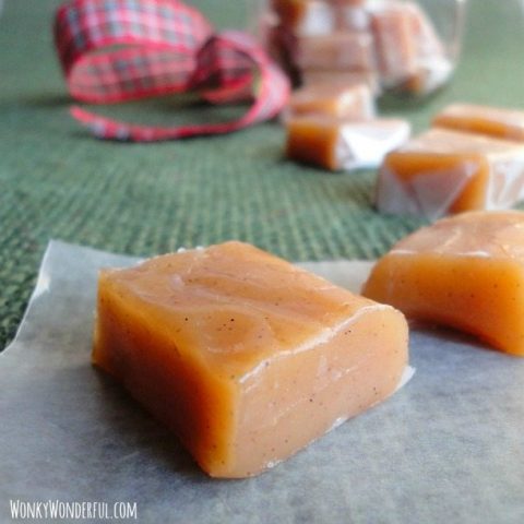 Spiced Apple Cider Vinegar Caramels