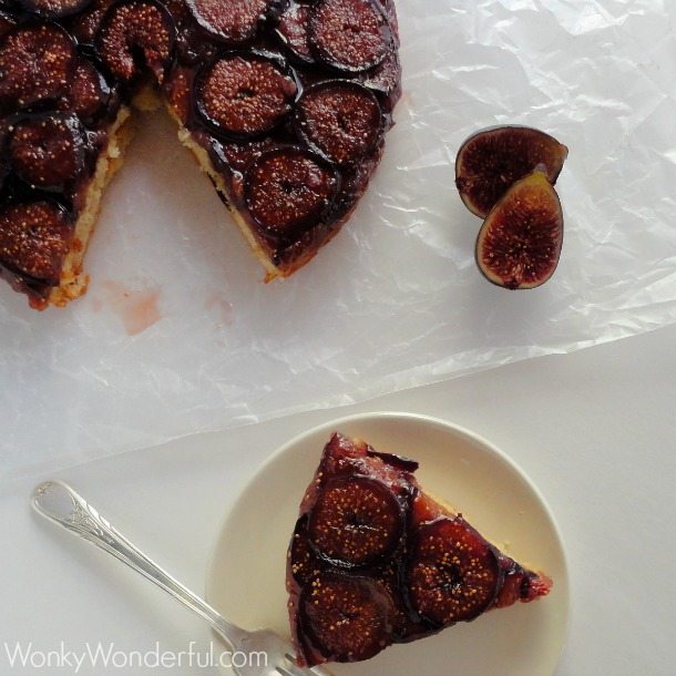 Fig Upside Down Cake ::: wonkywonderful.com