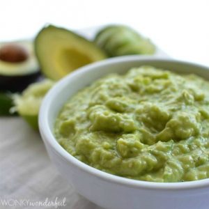 Green Salsa Recipe : Tangy Tomatillo Salsa mixed with Avocado : Salsa Guacamole Hybrid : appetizer, dip