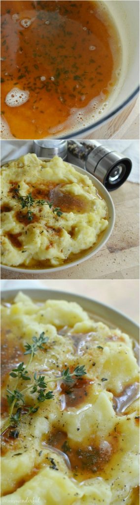 Best Mashed Potatoes  pinnable photo collage with recipe title text