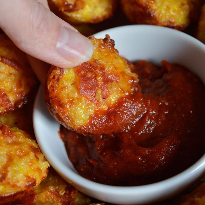 Gluten Free Quinoa Pizza Bites