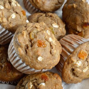 Banana Bread Breakfast Muffins Recipe - Banana, Oats and Raisins make these muffins the perfect start to your day!