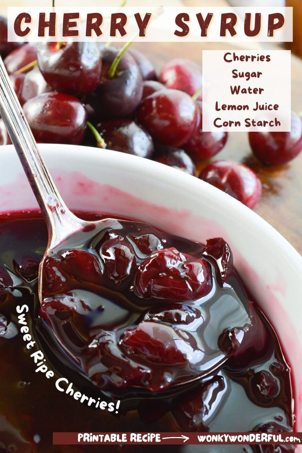 cherry syrup pinnable image