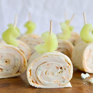 These Buffalo Chicken Tortilla Roll Ups are a quick and easy appetizer recipe! Perfect for game day, parties and holiday feasts!