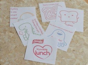 Loveable Lunch Notes