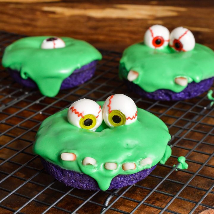 Slime Monster Halloween Donuts