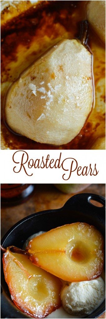 Tuaca and Cider Roasted Pears are a fantastic Fall dessert! This easy recipe is impressive and full of flavor!
