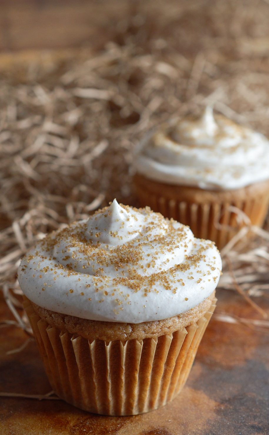 Spiced Cupcakes with Cinnamon Cream Cheese Frosting are the perfect Fall dessert! This easy recipe is great for holiday parties and meals. A very special secret ingredients adds a blast of flavor!