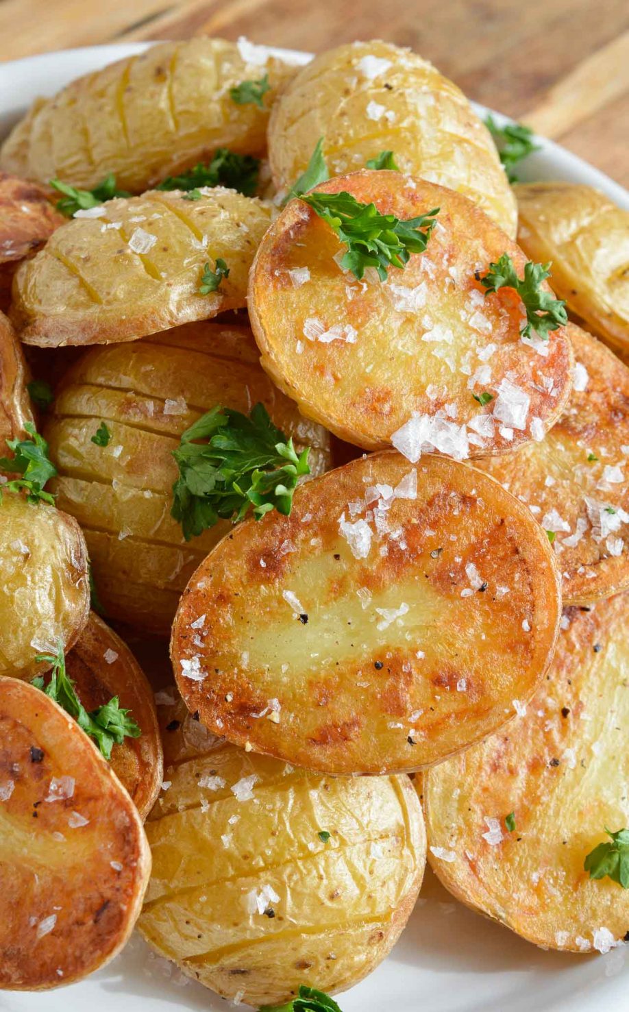 golden brown small potatoes 