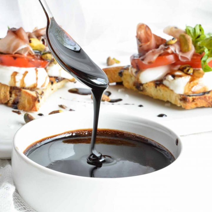 Sometimes you just need to indulge in the finer things in life. I'm showing you How To Make Balsamic Glaze for the Ultimate Sandwich. The most amazing ingredients come together in this simple yet fancy recipe. Sliced sourdough, prosciutto, burrata cheese, fresh tomatoes, basil, pistachios and balsamic vinegar glaze. Treat Yourself!