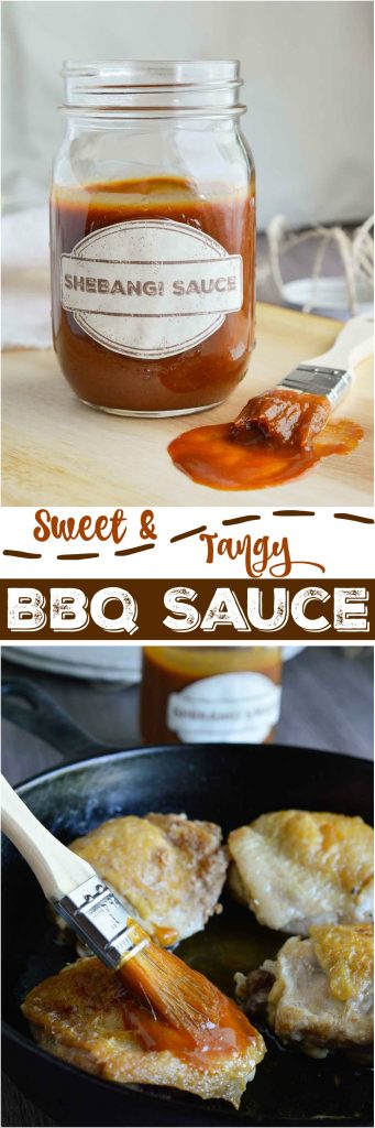 Get your grills ready because this Homemade Bbq Sauce Recipe is great for just about anything! This summer barbecue sauce is sweet and tangy. I call it SheBang! Sauce because it is good on the whole shebang! Get your own Free Printable Label for your SheBang! Sauce!