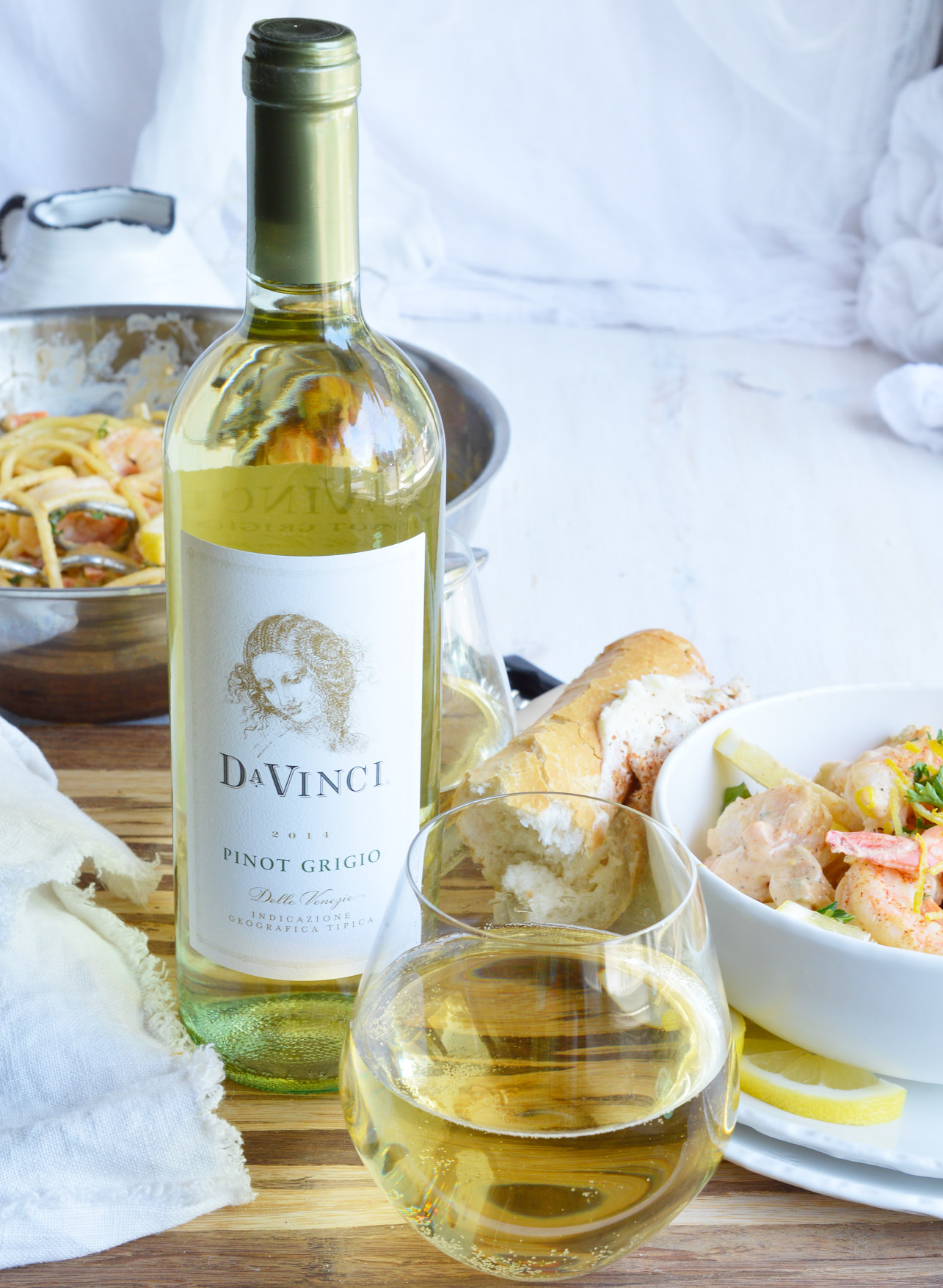 Cajun Shrimp Pasta is a fancy yet simple dinner recipe. Shrimp and pasta slathered in a creamy wine sauce flavored with Cajun spices and lemon zest. Perfect for date night at home!