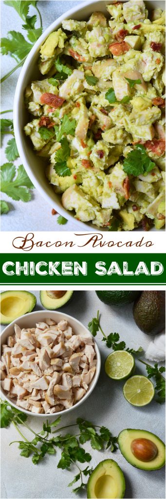 Wanting to eat healthy and nutritious without giving up your favorite foods? This Bacon Avocado Chicken Salad Recipe is full of flavor, healthy fats, no-mayo and is Whole30 friendly.