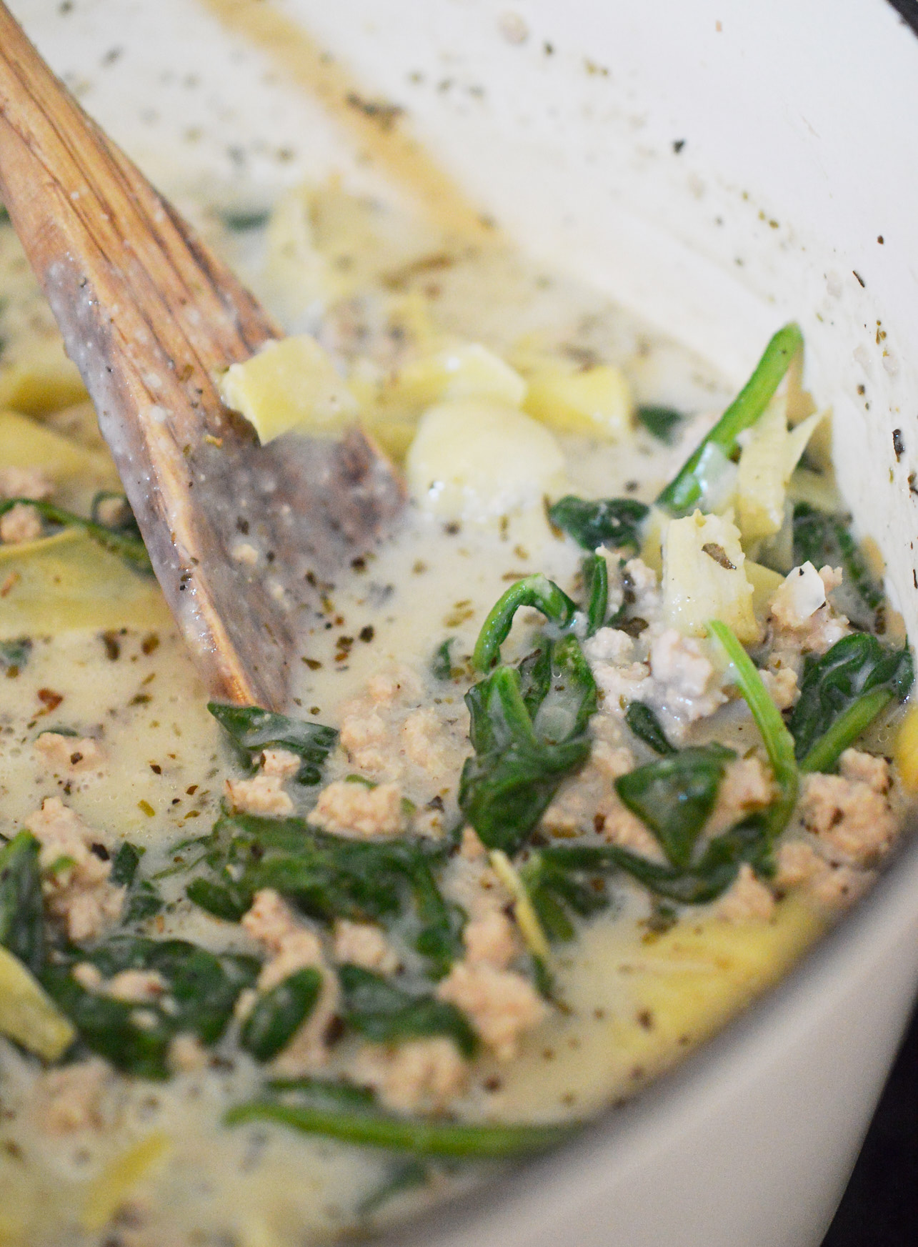 casserole in pot