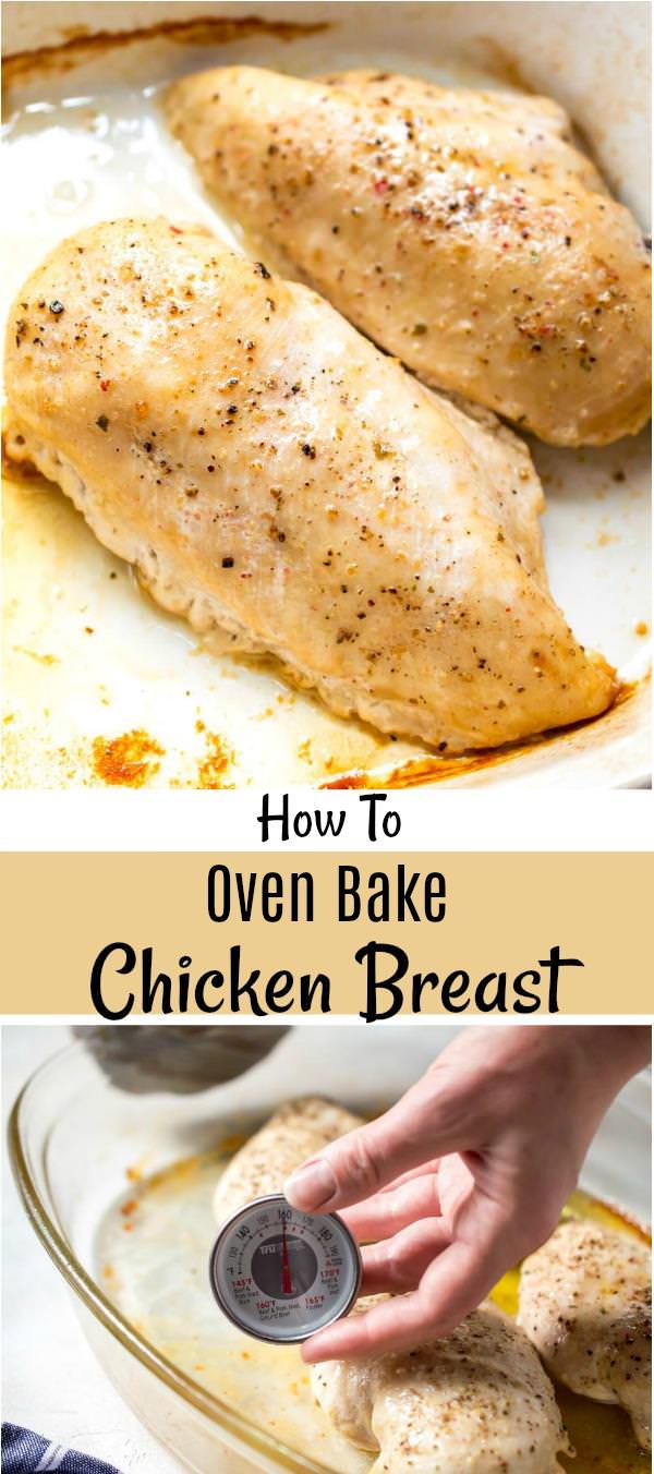 If you need to know how to bake chicken or are just wanting juicy chicken, this method for Oven Baked Chicken Breast is the way to go! This baked chicken recipe is fast, easy and perfect for your meal prep needs. Baking chicken breasts is a life saver when following the Whole30 or Paleo diets. #bakedchicken #mealprep #whole30recipes #paleorecipes If you need to know how to bake chicken or are just wanting juicy chicken, this method for Oven Baked Chicken Breast is the way to go! This baked chicken recipe is fast, easy and perfect for your meal prep needs. Baking chicken breasts is a life saver when following the Whole30 or Paleo diets. #bakedchicken #mealprep #whole30recipes #paleorecipes