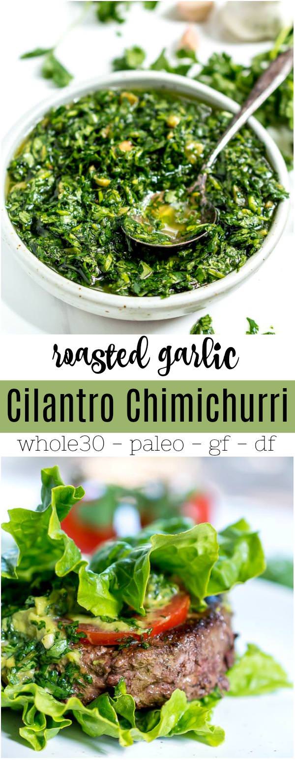 garlic cilantro chimichurri sauce images