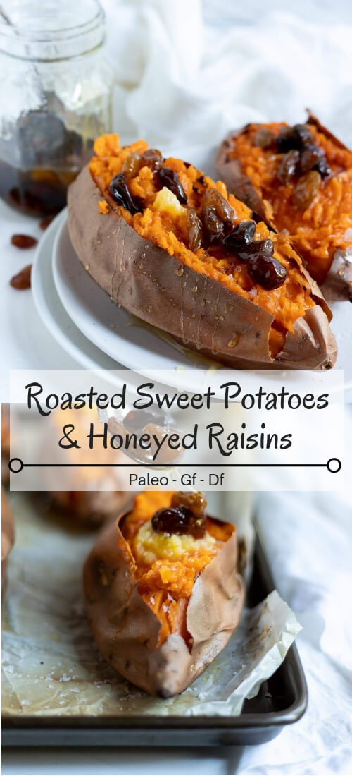 roasted sweet potatoes photo collage
