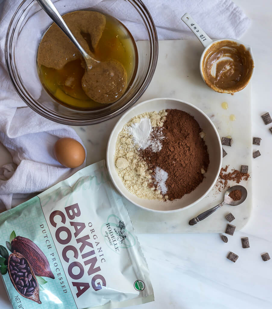 ingredients for gluten free brownies