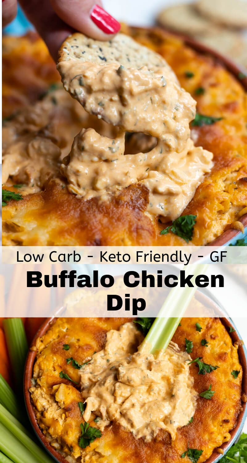 buffalo chicken dip recipe photo collage
