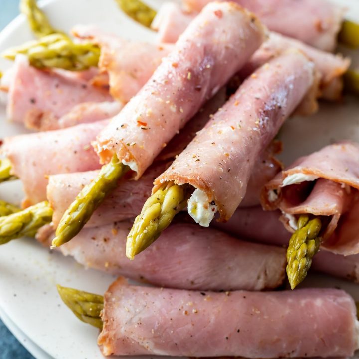 asparagus rolled into ham