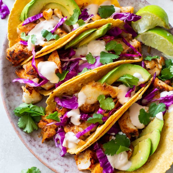 tacos on plate