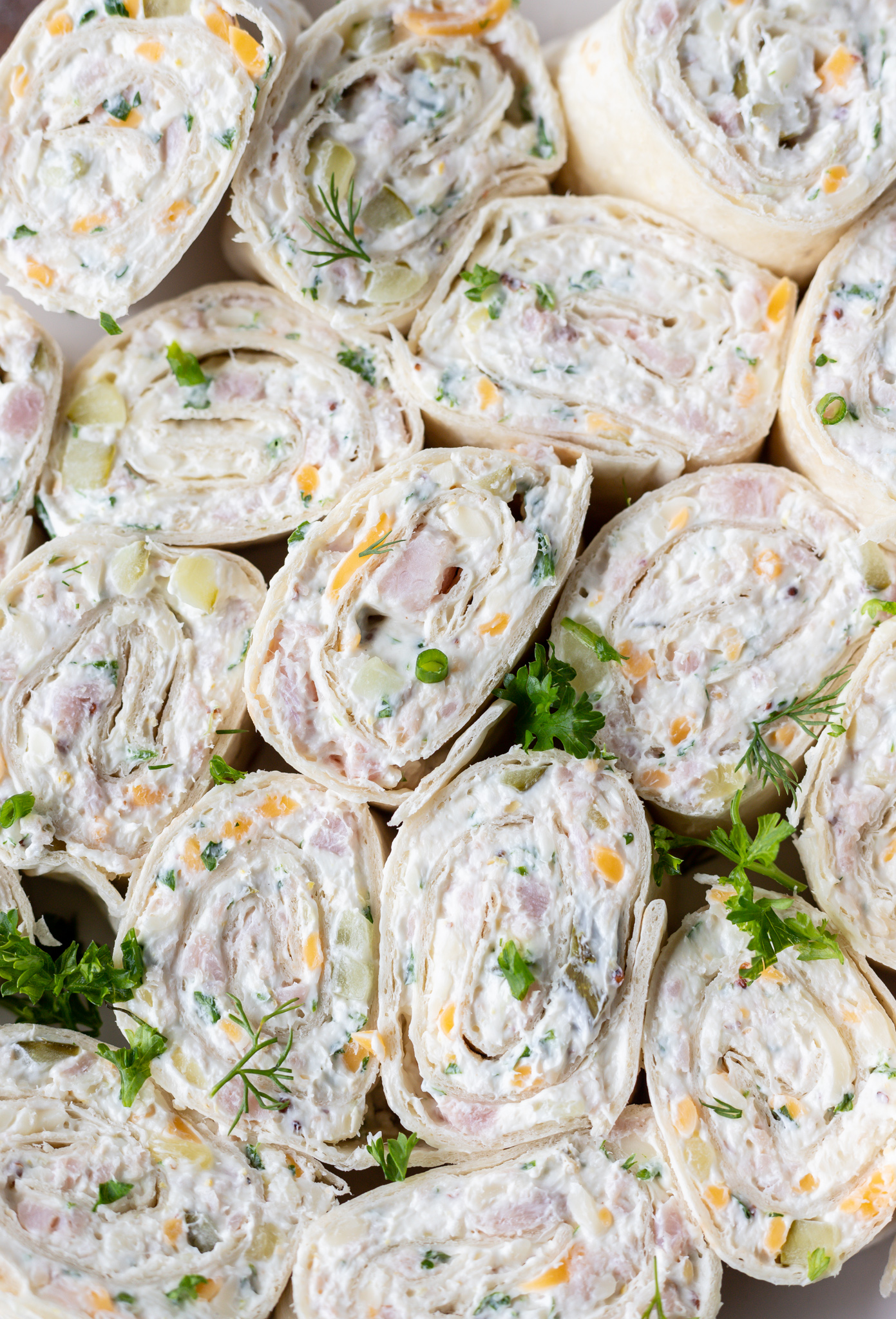 pinwheels on platter