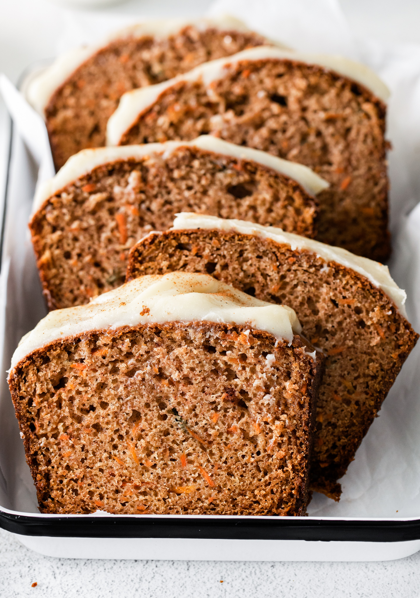 sliced of carrot cake bread