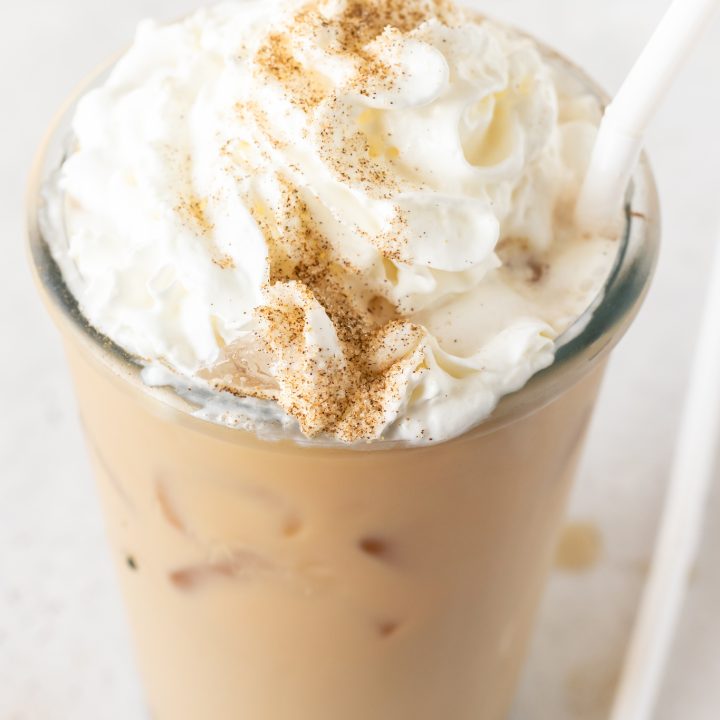 creamy drink topped with whipped cream
