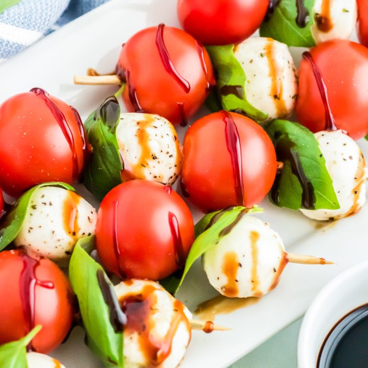skewers on plate