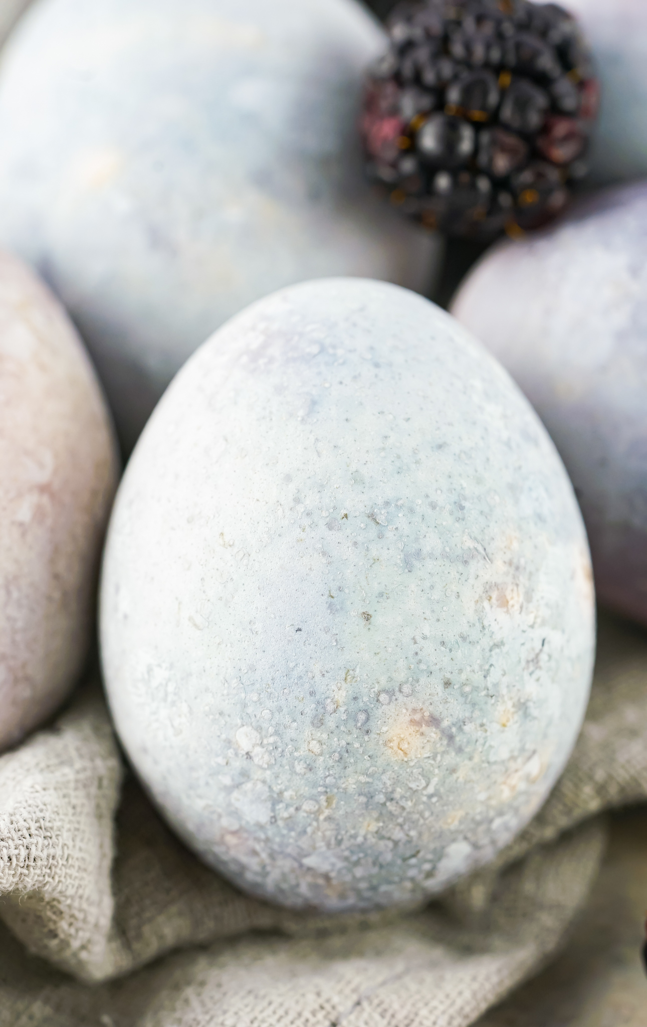 light blue dyed eggs