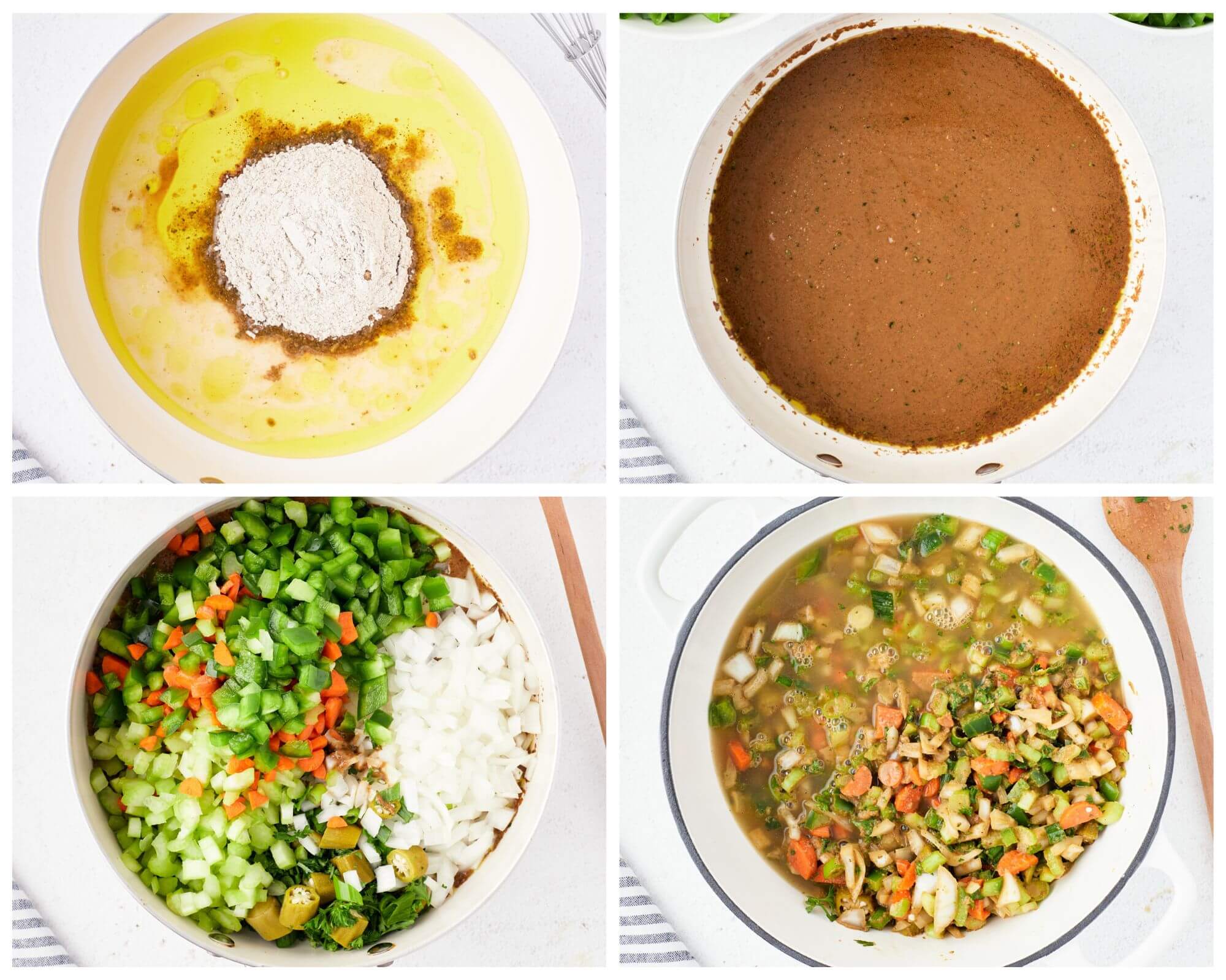 gumbo process collage