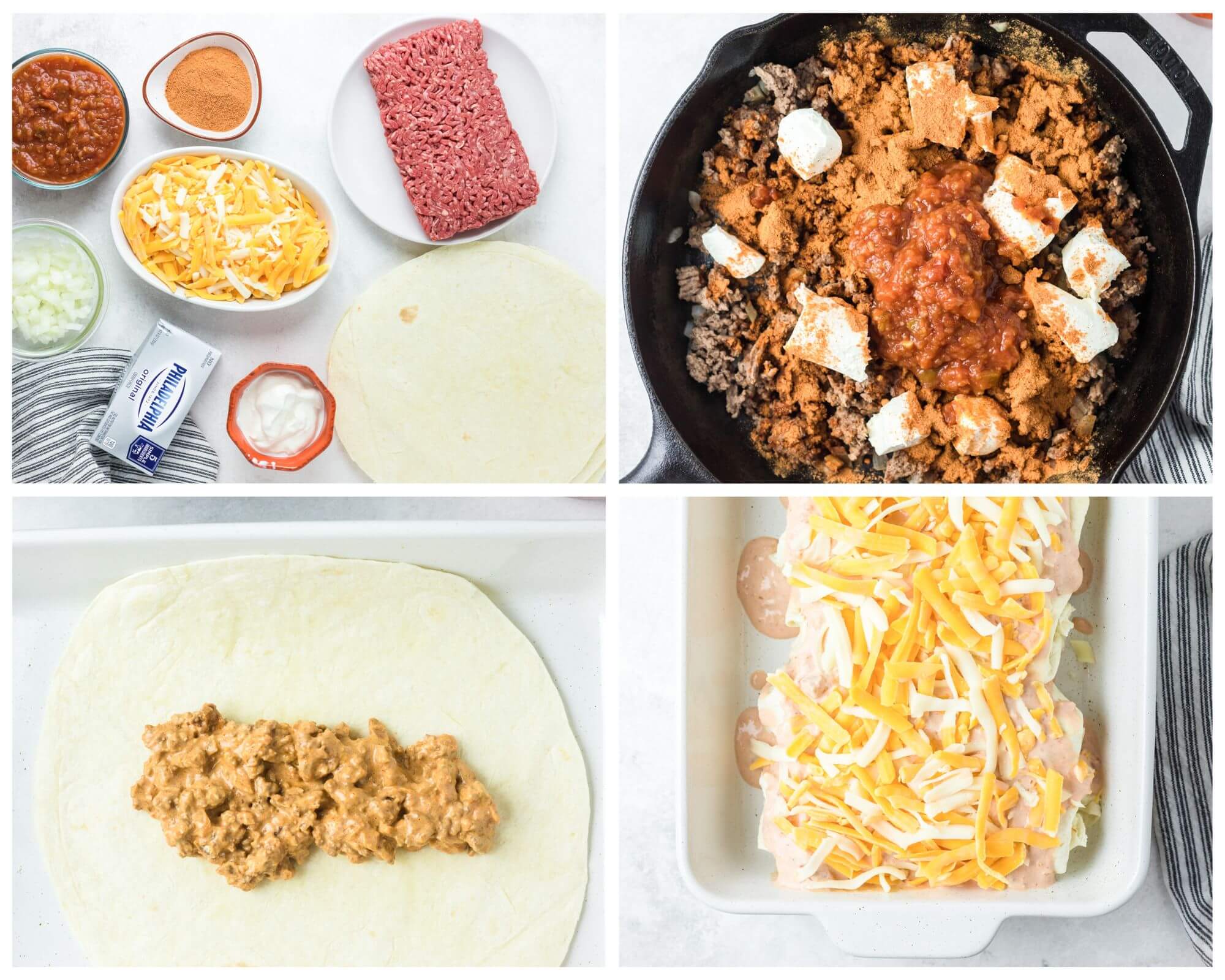 burritos process photo collage