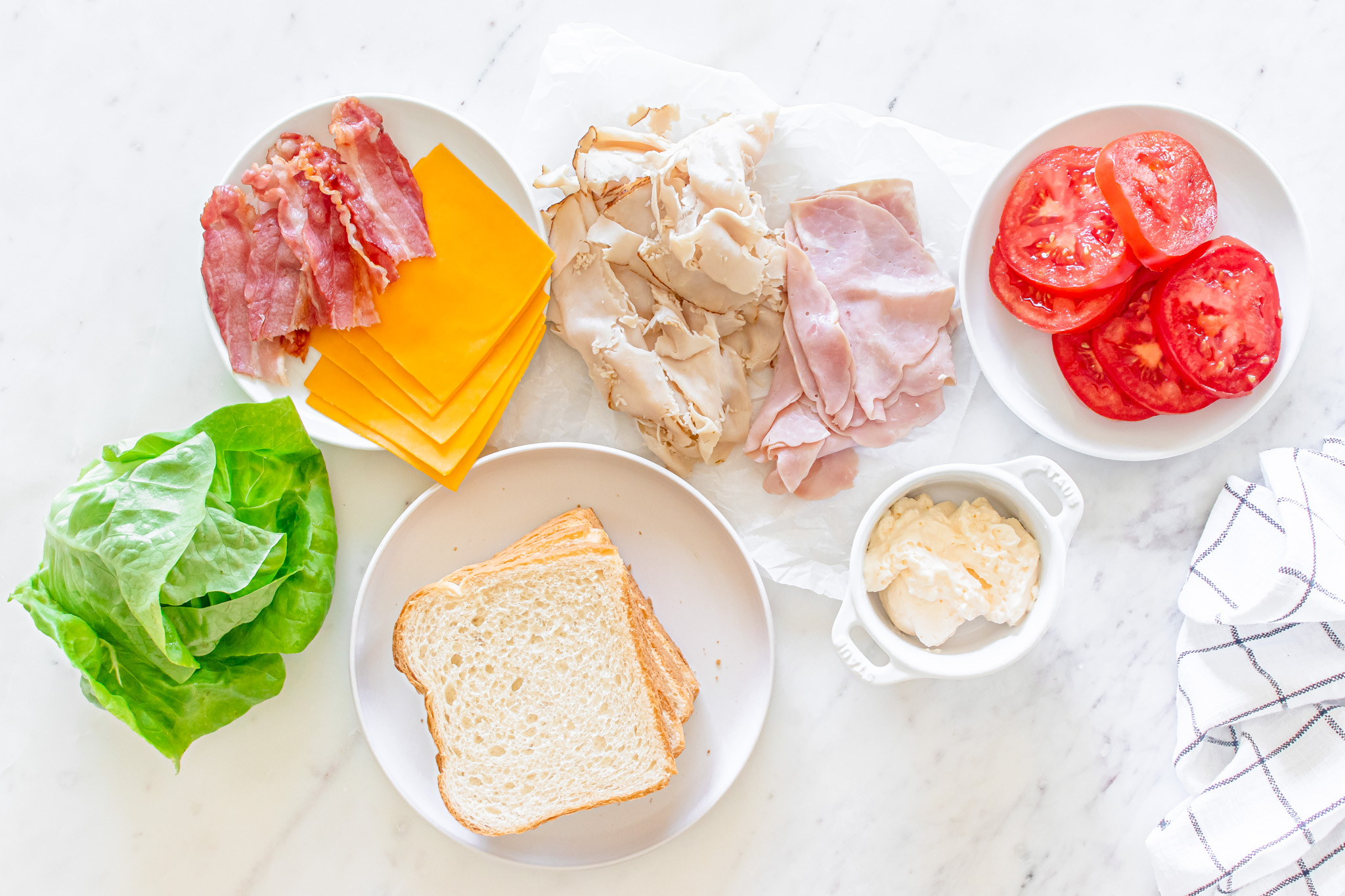 ingredients for sandwiches