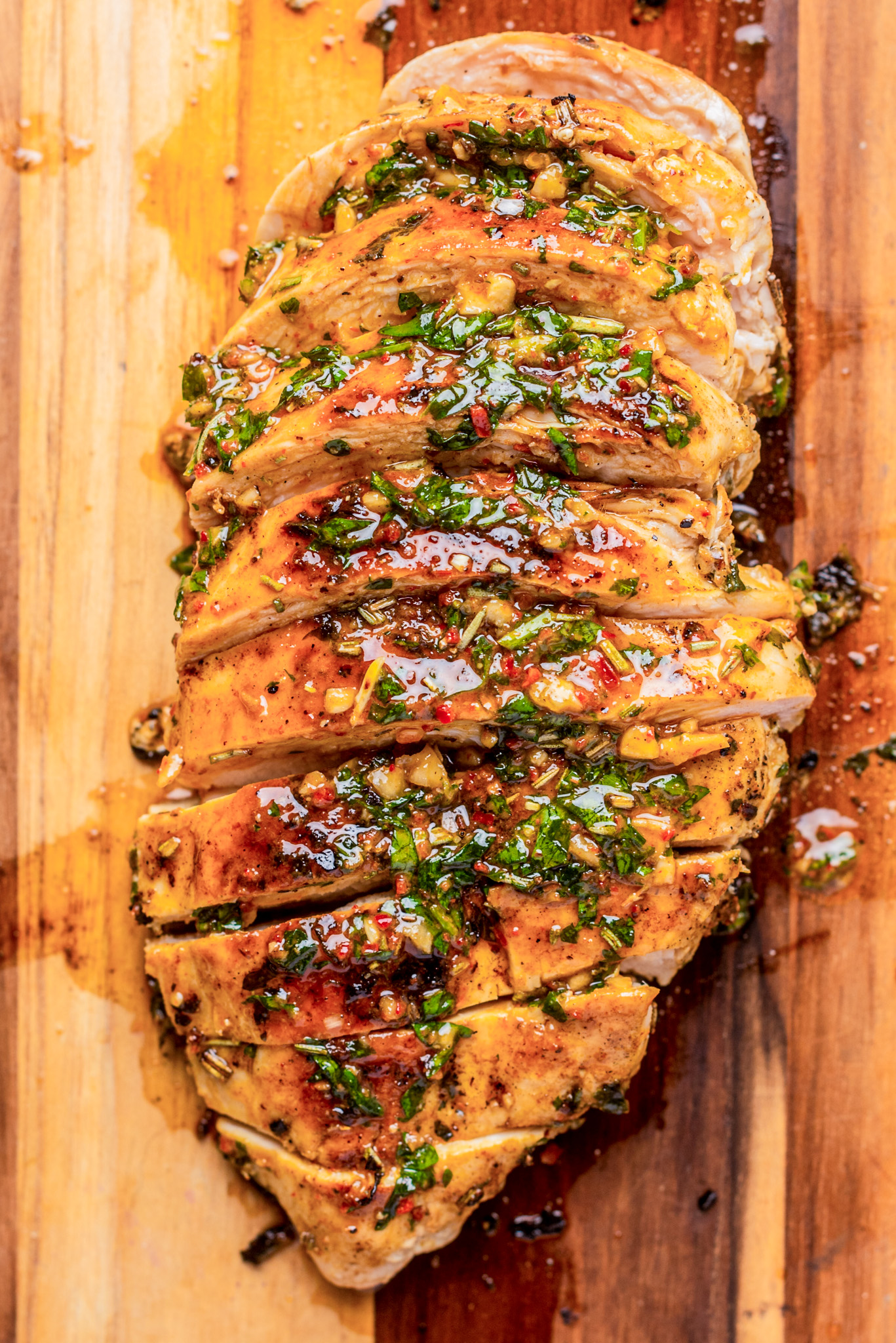 cooked sliced chicken breast