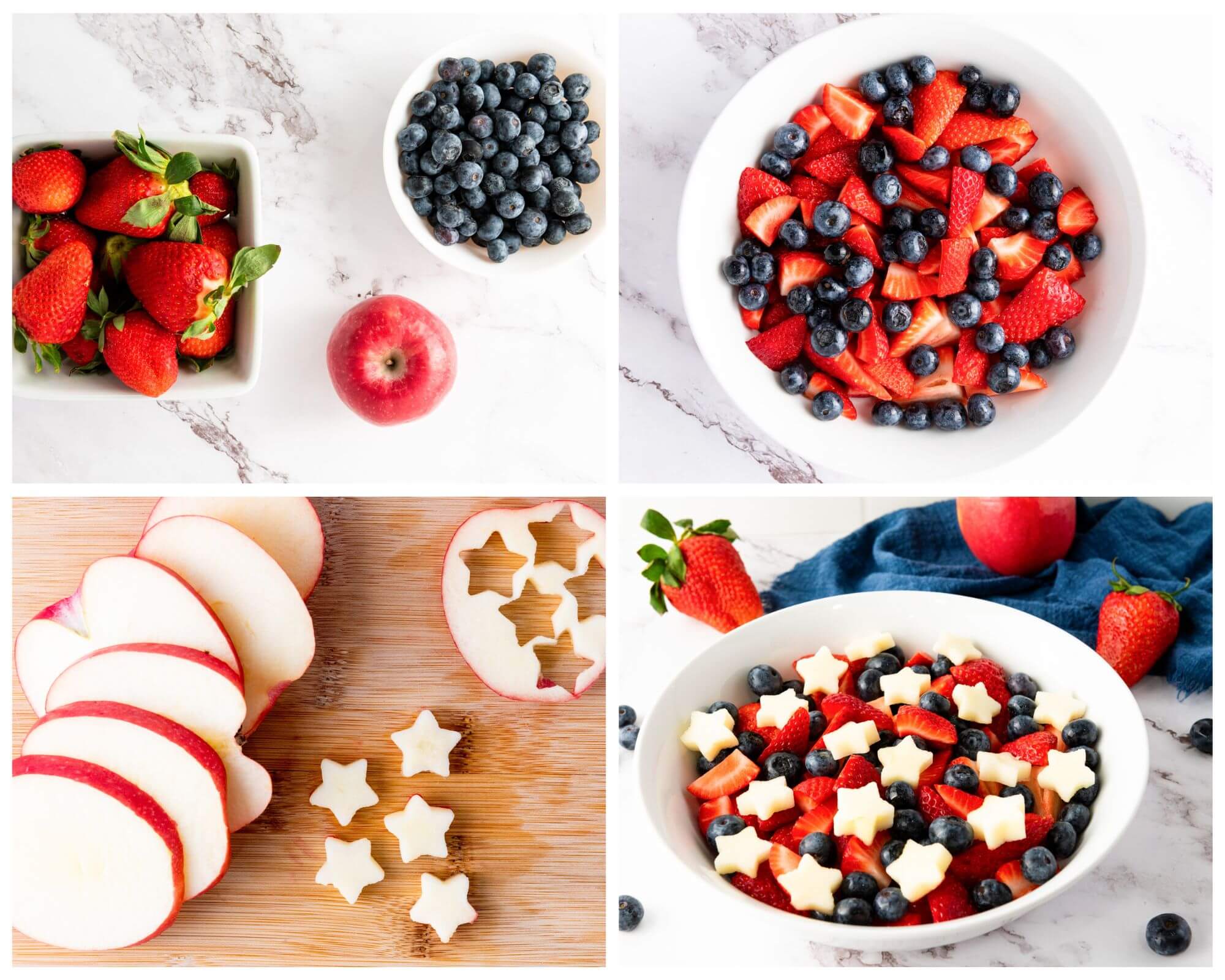 fruit salad process photos