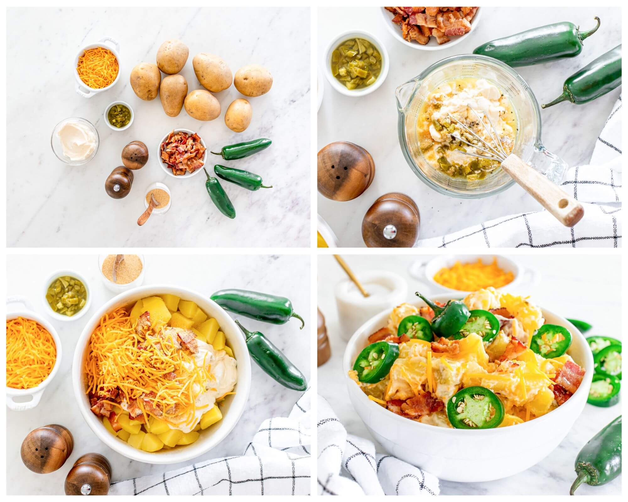 potato salad process photos