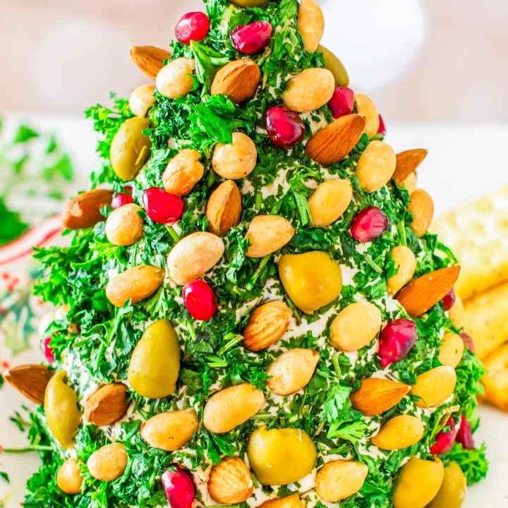 prepared cheese ball on plate