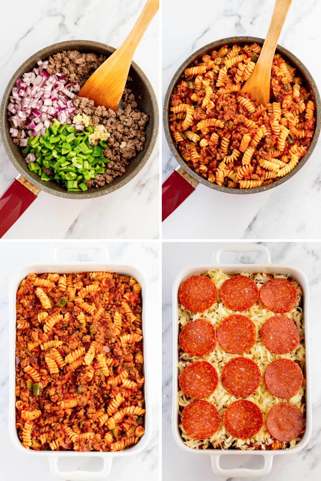 casserole process photos