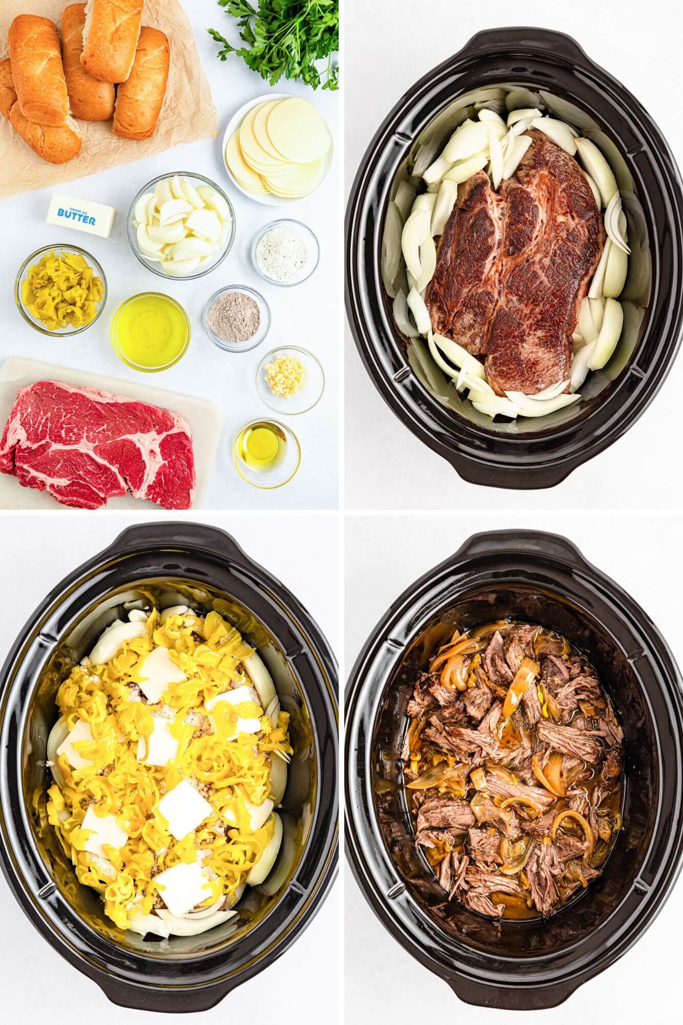 crockpot pot roast process photos
