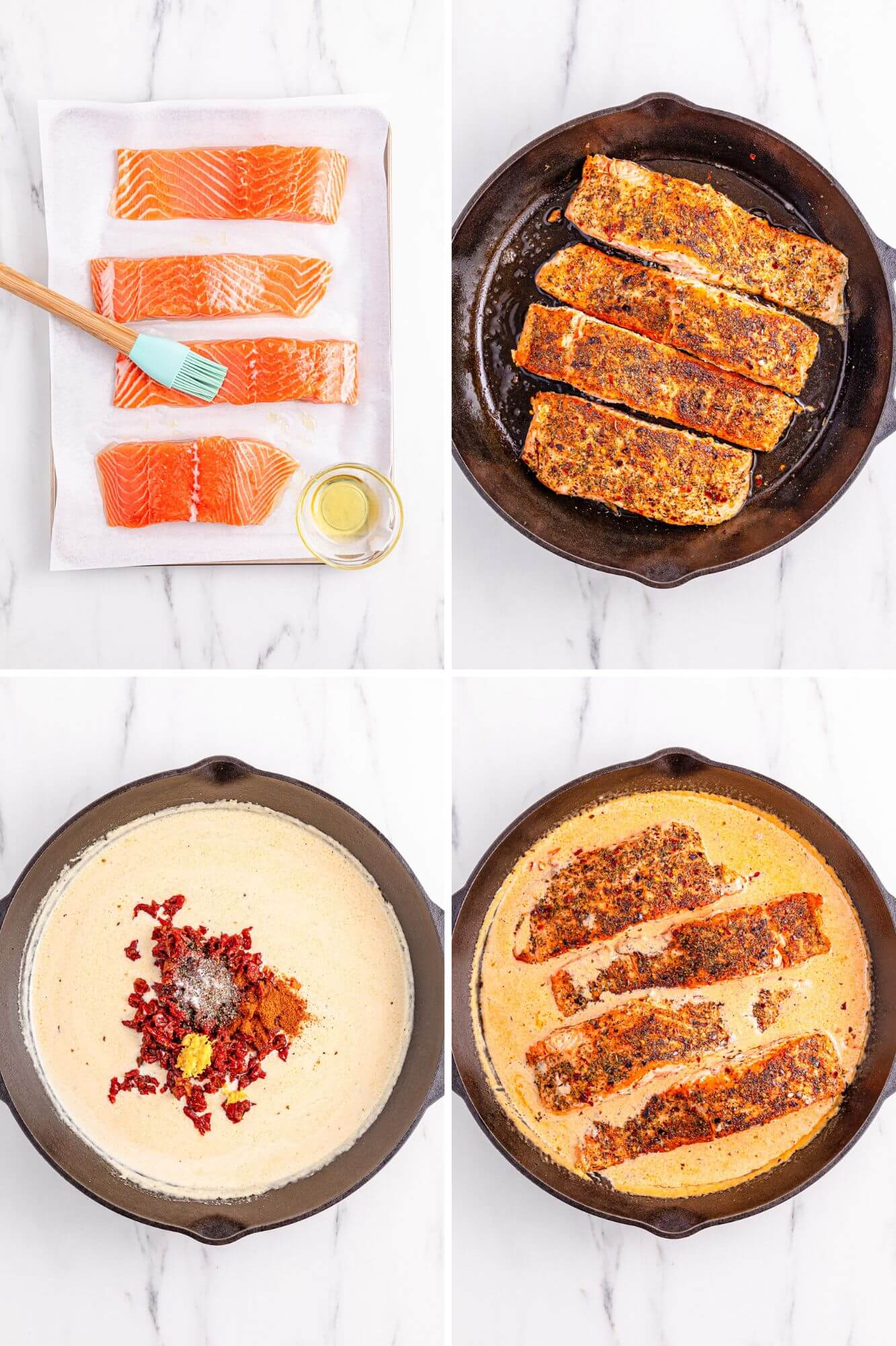 salmon process photos