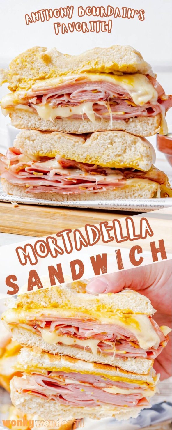 mortadella sandwich pinnable image
