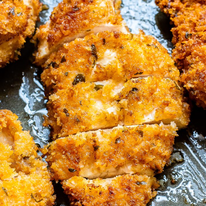 golden crisp chicken sliced