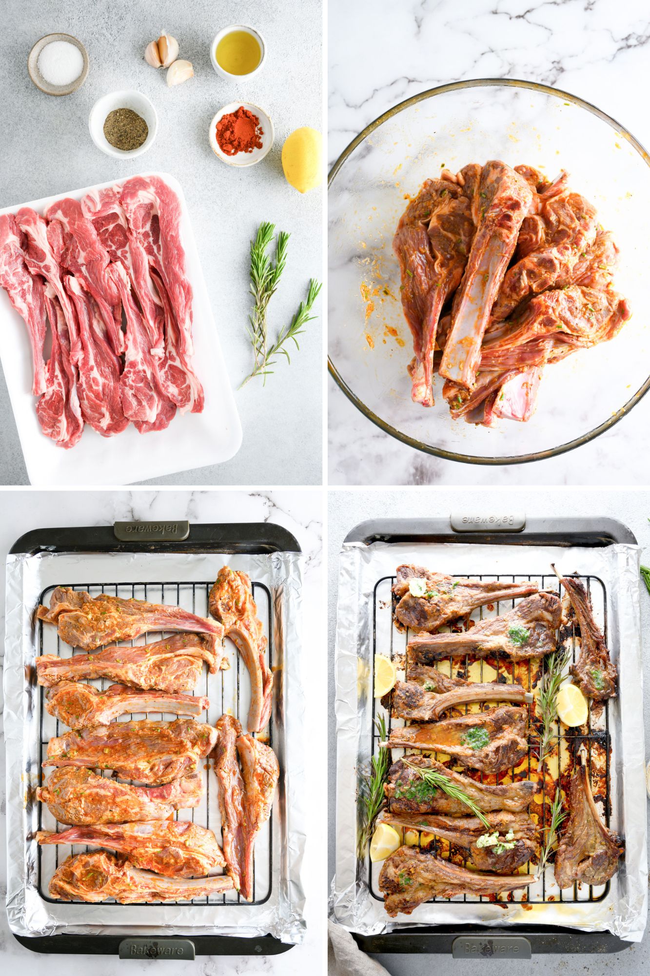 lamb chops process photos