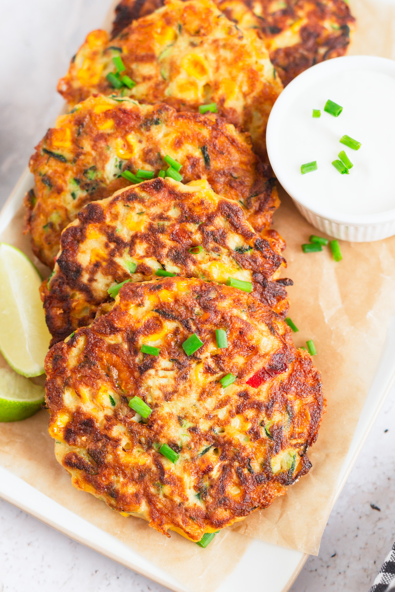 CORN ZUCCHINI FRITTERS RECIPE