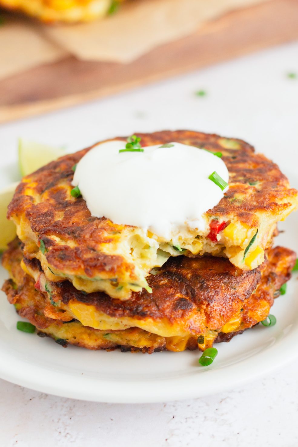 fritters on plate